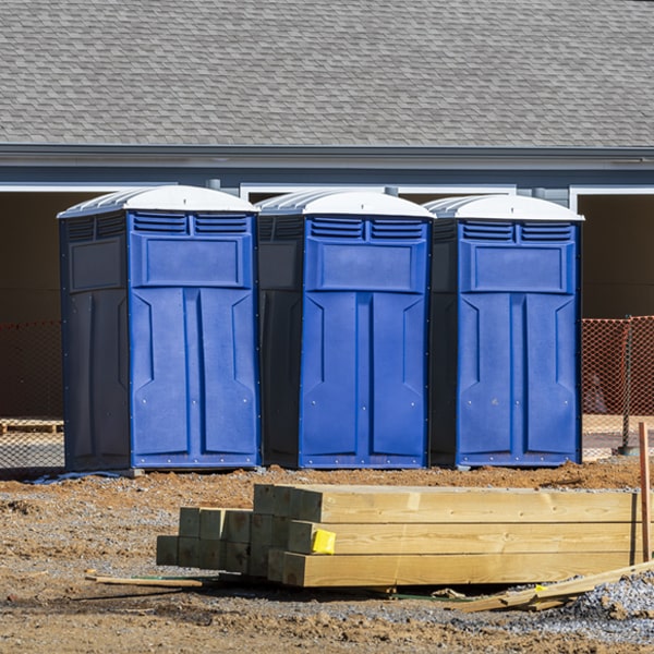 how can i report damages or issues with the porta potties during my rental period in Allamuchy